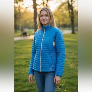 Eddie Bauer First Ascent EB800 Fill Down Coat Blue Women’s Size M